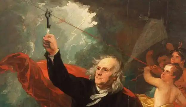 Benjamin Franklin Drawing Electricity from the Sky